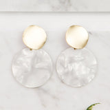 Michelle McDowell Barrington Acrylic Tiered Circular Post Earrings
