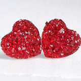 Jenna Scifres Druzy Heart Earrings