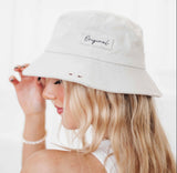 Pretty Simple Empowering Words Canvas Bucket Hat