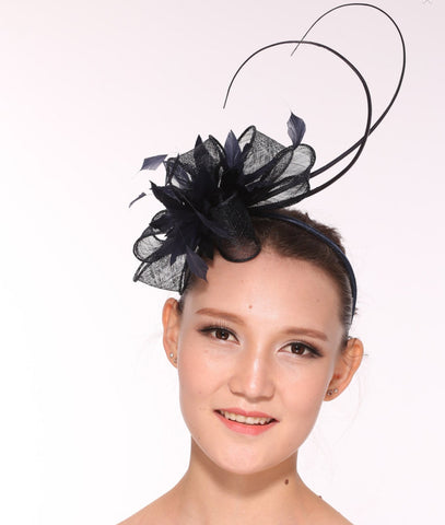 Miss Kentucky Derby Navy Fascinator