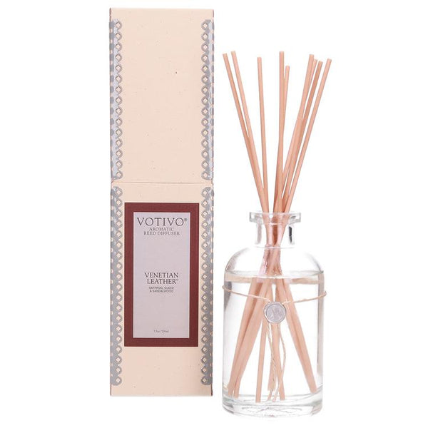 Votivo Venetian Leather Reed Diffuser