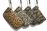 Joy Susan Camouflage Vegan Crossbody Wristlet
