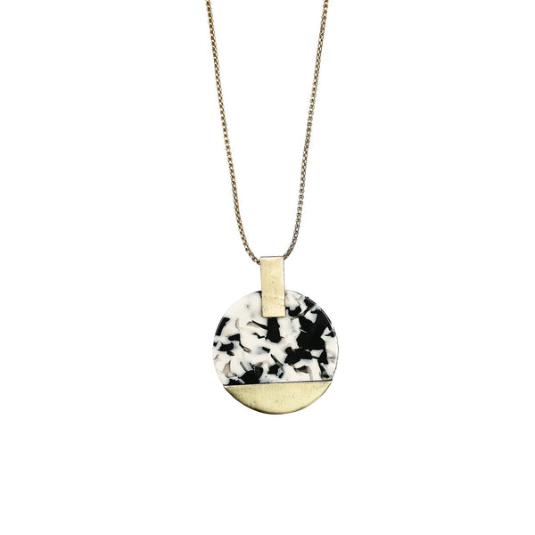 Michelle McDowell Acrylic Paris Pendant Long Necklace