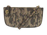 Joy Susan Camouflage Vegan Crossbody Wristlet
