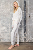 ee:some Hoodie Lounge Set with Leopard Detail