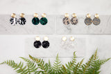 Michelle McDowell Barrington Acrylic Tiered Circular Post Earrings