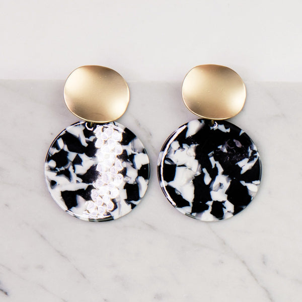 Michelle McDowell Barrington Acrylic Tiered Circular Post Earrings