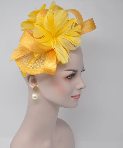 Miss Kentucky Derby Yellow Fascinator