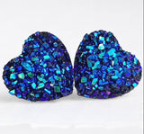 Jenna Scifres Druzy Heart Earrings