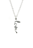 Lucky Feather Bride LOVE Necklace