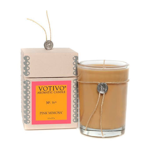 Votivo Aromatic Candle Pink Mimosa