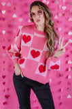 Jess Lea Plus Size Heart Sweater