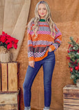 And the Why Aztec Multi Color Sweater