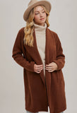 Bluivy Chestnut Open Front Coat