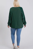 7th Ray Long Sleeve Sequin Top