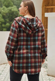 66 Disco Plaid Hoodie Pullover with Front Pocket