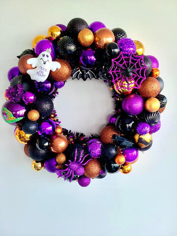 Shiny Things Handmade Ornament Wreath Halloween #7