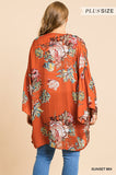 Umgee Floral Kimono-PLUS SIZE