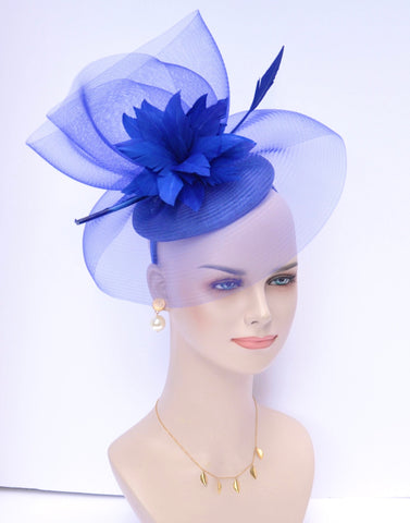 Miss Kentucky Derby Royal Blue Fascinator