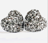 Jenna Scifres Druzy Heart Earrings