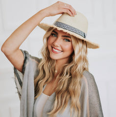 Pretty Simple s Camille Sun Fedora with Geometric Band
