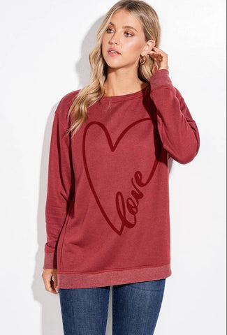 Phil Love Heart Love Sweatshirt