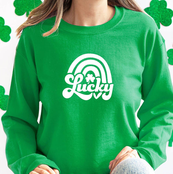 SwearinStot Lucky Rainbow Sweatshirt