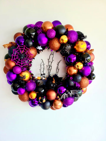 Shiny Things Handmade Ornament Wreath Halloween #2