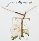 Jane Marie Sideways Initial Necklace