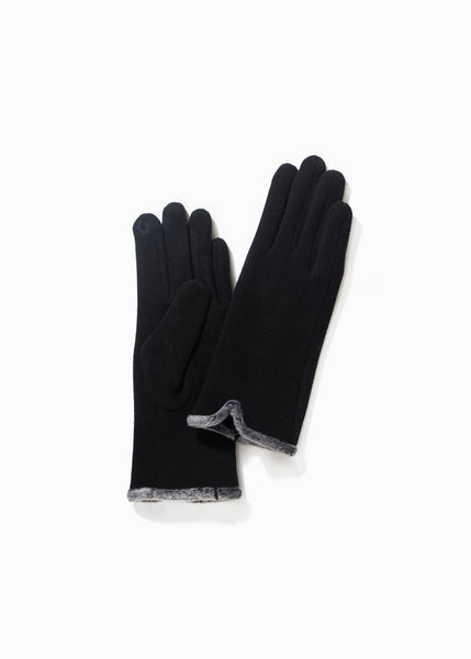Look by M Fur Trimmed Gloves