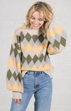 Very J. Argyle Sweater