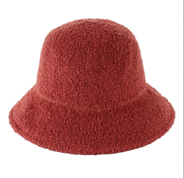 Jeanne Simmons Adjustable Boucle Bucket Hat-Terra Cotta