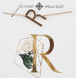 Jane Marie Sideways Initial Necklace