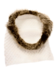 Joy Susan Knit Faix Fur Trim Snood