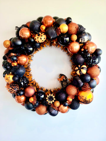 Shiny Things Handmade Ornament Wreath Halloween #3