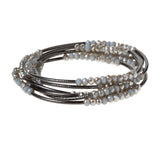 Scout Wrap Crystal Bracelet Necklace-Night Black