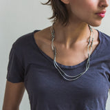 Scout Crystal Wrap Bracelet Necklace-Periwinkle/Silver