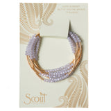 Scout Crystal Wrap Bracelet Necklace-Lavender/Gold