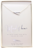 Lucky Feather Maid of Honor Thanks Necklace