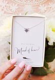 Lucky Feather Maid of Honor Necklace